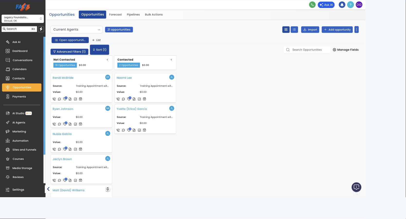 Fast5CRMPro Sales Pipeline